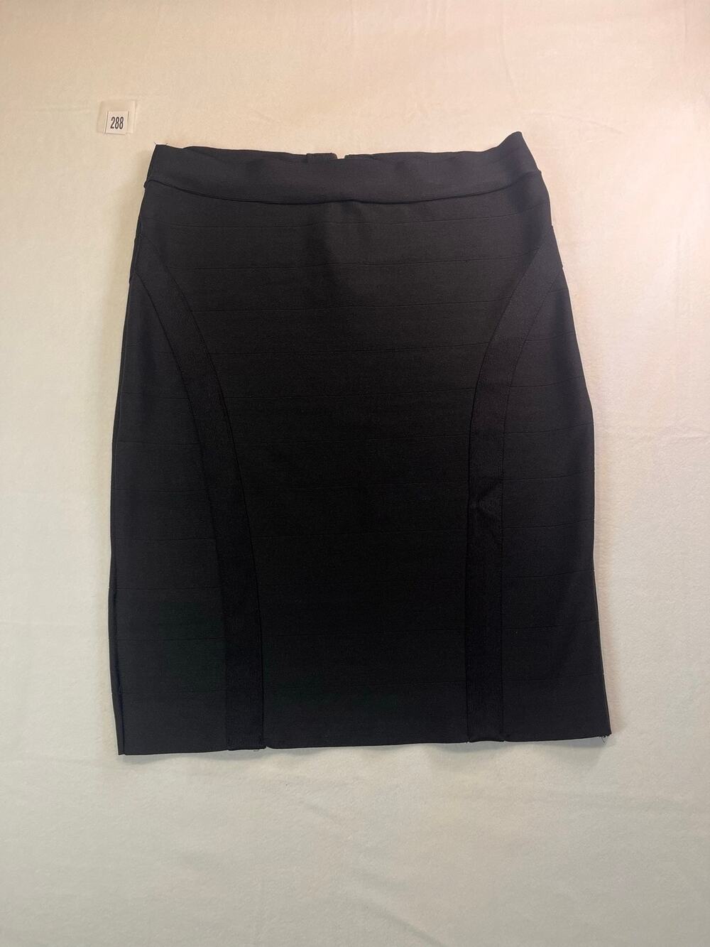 Structured Black Pencil Skirt by New Look Bandage Bodycon Size XL